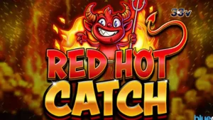 Tampilan visual slot Red Hot Catch dengan tema neon